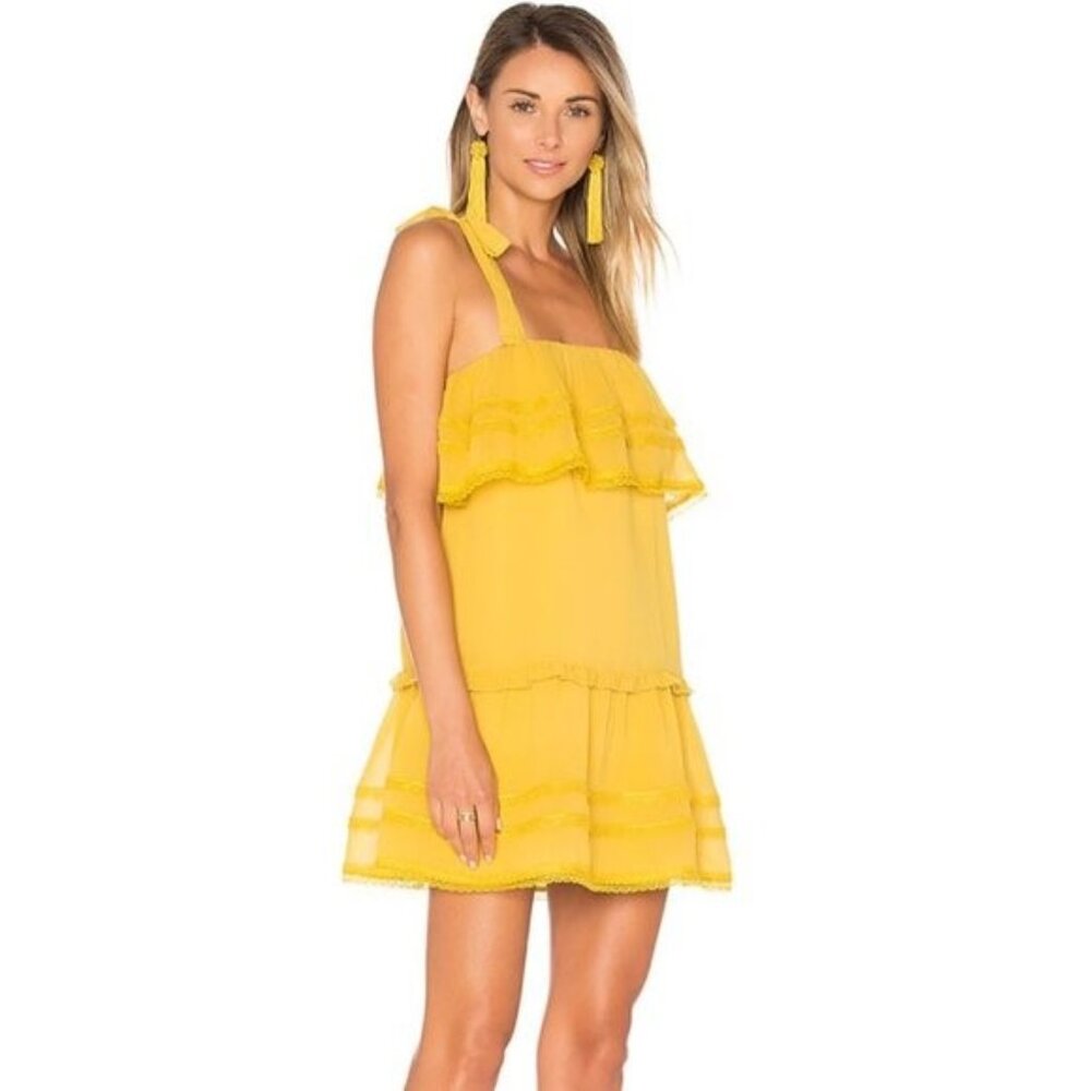 Tularosa Marigold Chelsea Babydoll Mini Dress
